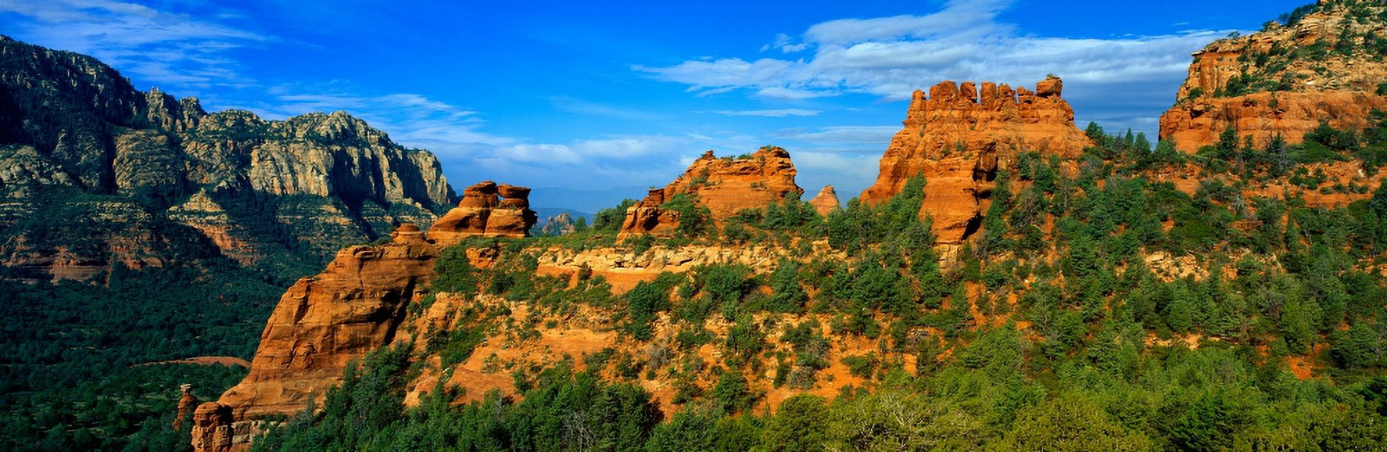 Panoramic View Sedona Arizona Canvas Art - Panoramic Images (27 x 9)