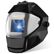 Panoramic View Welding Helmet Auto Darkening Welding Hood True Color 4 Arc Sensor Welding Mask Large Viewing 3.94" x 3.15" Wide Shade 4/5-9/9-13 Weld Helmet for TIG MIG ARC Weld