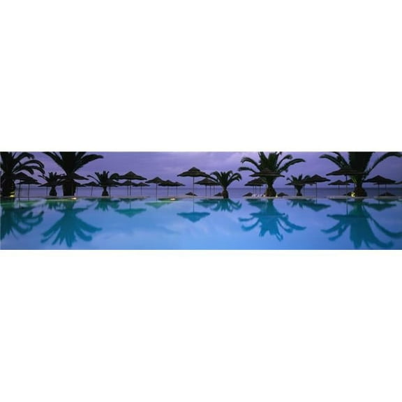 Panoramic View of Infinity Pool Poster Print, 44 x 11 - Large