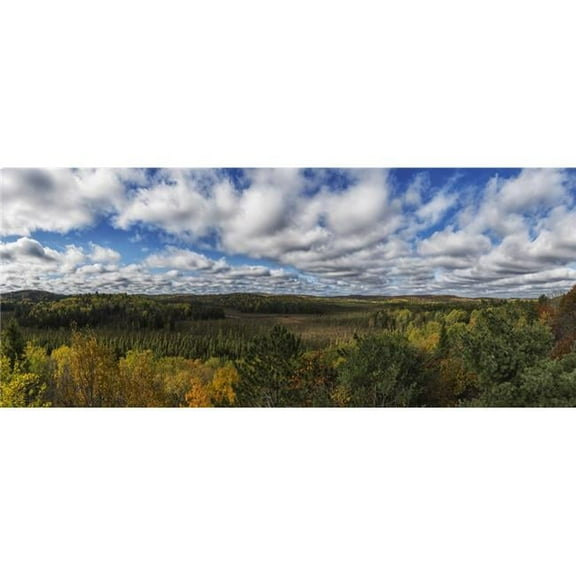 Panoramic View of Sunday Creek During Autumn Algonquin Park - Ontario Canada Poster Print