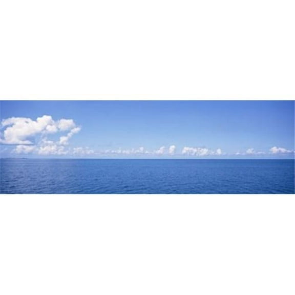 Panoramic View of The Ocean Atlantic Ocean Bermuda Poster Print - 18 x 6
