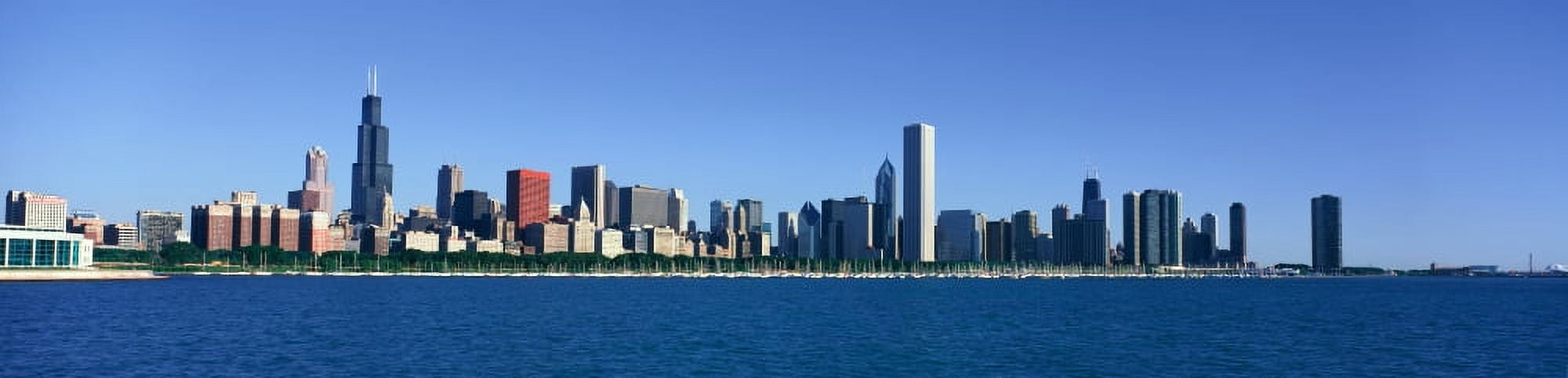 Panoramic view of Chicago Harbor Chicago IL Canvas Art - Panoramic Images (27 x 9)