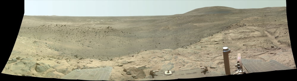 Panoramic view of Mars Canvas Art - Stocktrek Images (53 x 15)