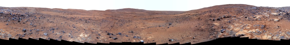 Panoramic view of Mars Canvas Art - Stocktrek Images (69 x 11)