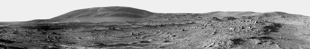 Panoramic view of Mars Canvas Art - Stocktrek Images (70 x 12)