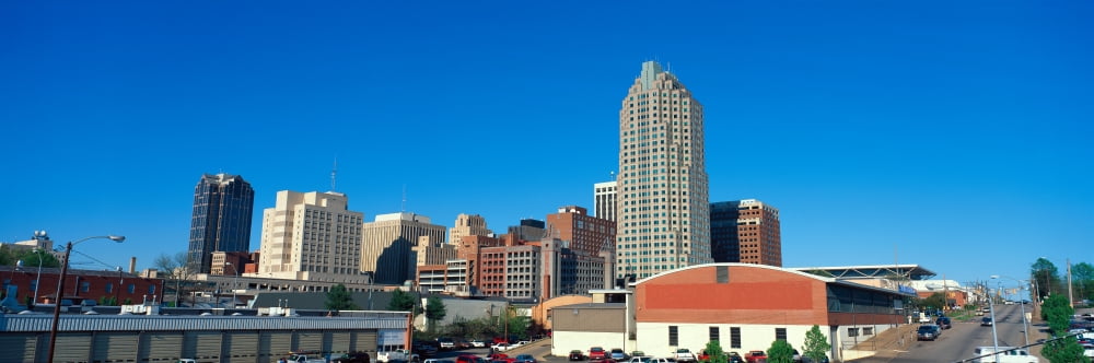 Panoramic view of Memphis Tennessee skyline Canvas Art - Panoramic Images (27 x 9)