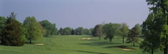 Panoramic view of a golf course Baltimore Country Club Maryland USA Canvas Art - Panoramic Images (36 x 12)