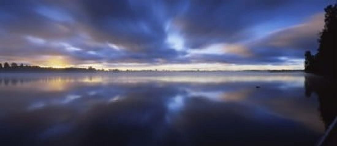 Panoramic view of a river Vuoksi River Imatra Finland Canvas Art - Panoramic Images (15 x 6)