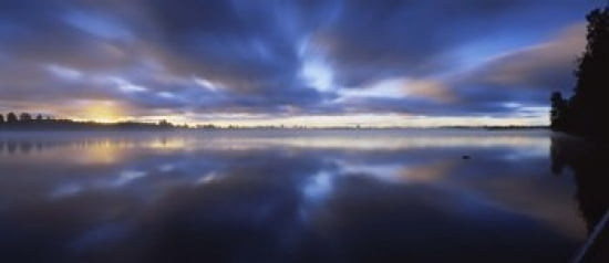 Panoramic view of a river Vuoksi River Imatra Finland Canvas Art - Panoramic Images (30 x 13)