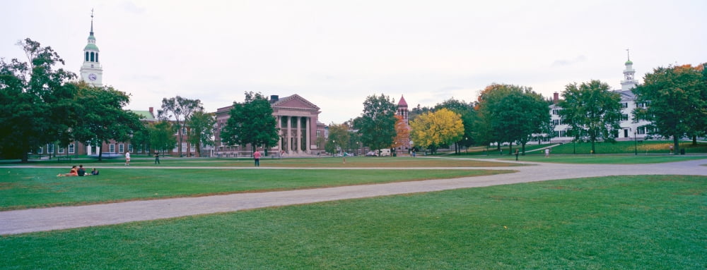 Panoramic view of the campus of Dartmouth College in Hanover New Hampshire Canvas Art - Panoramic Images (36 x 12)