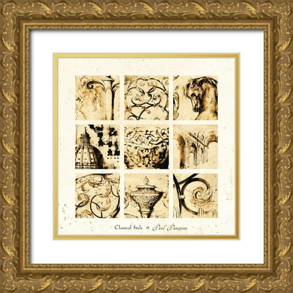 Panossian, Paul 15x15 Gold Ornate Wood Framed with Double Matting Museum Art Print Titled - Classical Style