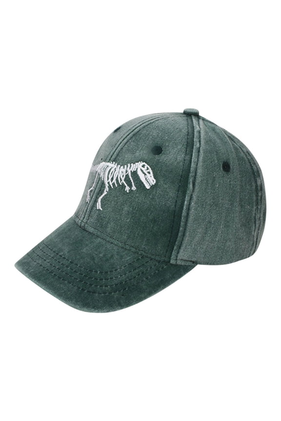 Panpant Baseball Cap, Dinosaur Boy Tongue Cap Korean Version Of Spring And Summer Sun Shading Baseball Cap Green A