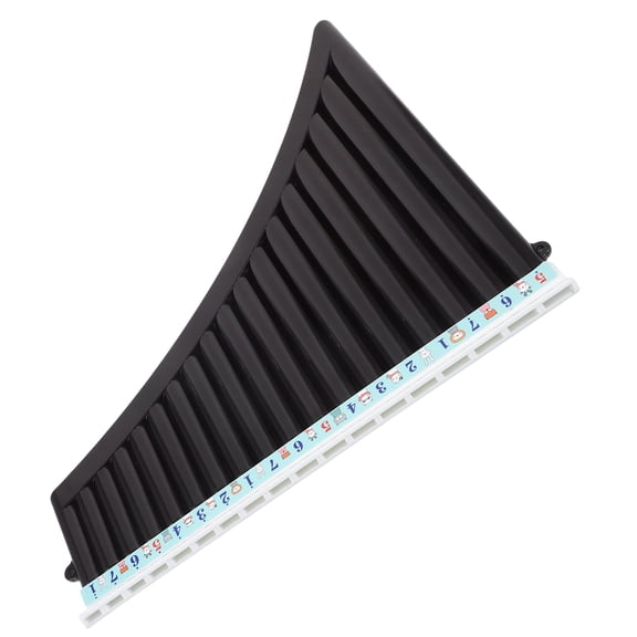 Raindrops Brown ABS Pan Flute C-Tune Portable Musical Instrument with Comfortable Grip for Easy Playing and Practice