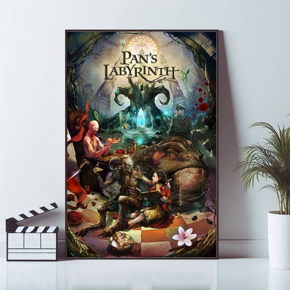Pans Labyrinth Movie Poster, Guillermo Del Toro Fantasy Film Wall Art Print