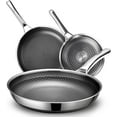 Pans Set Nonstick,Hybrid Non Stick Frying Pans Set(8+10+12inch),Pan for