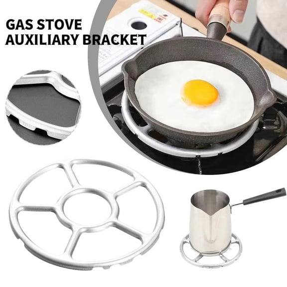 Pans Universal Gas Stove Bracket Stove Grate Rack ,Stable and Non Slip Design for Kitchen Coffee Pots Espresso Maker Gas Cooker,6.1 in.