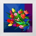 thumbnail image 1 of Pansanit, Surapol 12x12 White Modern Wood Framed Museum Art Print Titled - Mix Flower, 1 of 4