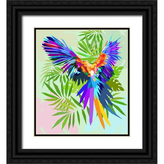 Pansanit, Surapol 15x17 Black Ornate Wood Framed with Double Matting Museum Art Print Titled - Bird 003