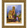 thumbnail image 1 of Pansanit, Surapol 15x18 Gold Ornate Wood Framed with Double Matting Museum Art Print Titled - Border Village, 1 of 4