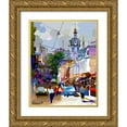 thumbnail image 1 of Pansanit, Surapol 26x32 Gold Ornate Wood Framed with Double Matting Museum Art Print Titled - Ancient City Center, 1 of 4