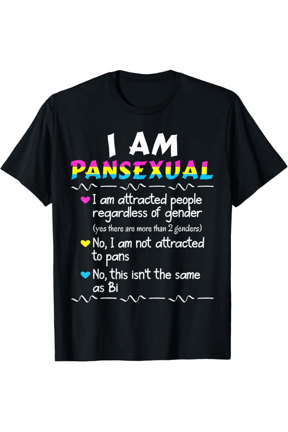 Pansexual Definition LGBT Rainbow Pride Parade Best Friends T-Shirt