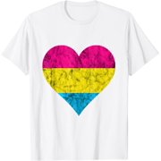 Pansexual Heart LGBT Pan Pride Month Flag Pansexuality LGBTQ T-Shirt