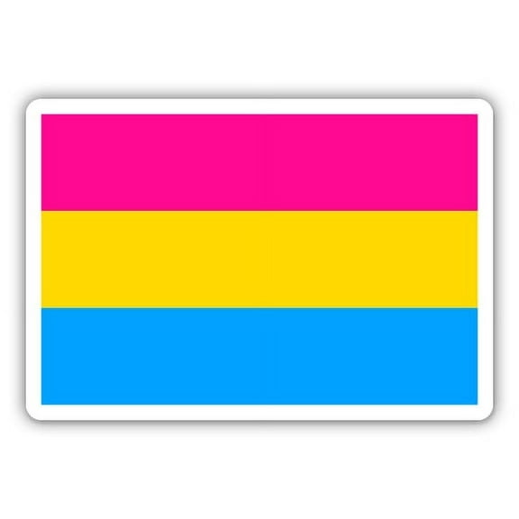 Pansexual Pride - 5" Vinyl Sticker - For Car Laptop I-Pad - Waterproof Decal