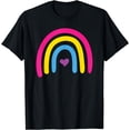 thumbnail image 1 of Pansexual Pride Flag Boho Rainbow T-Shirt, 1 of 4