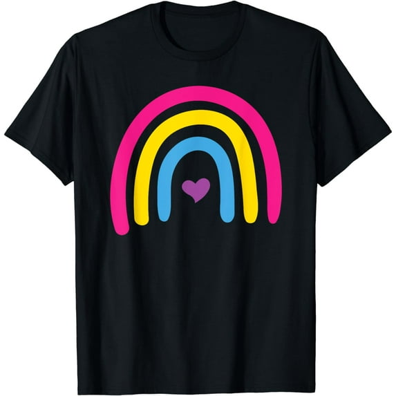 Pansexual Pride Flag Boho Rainbow T-Shirt