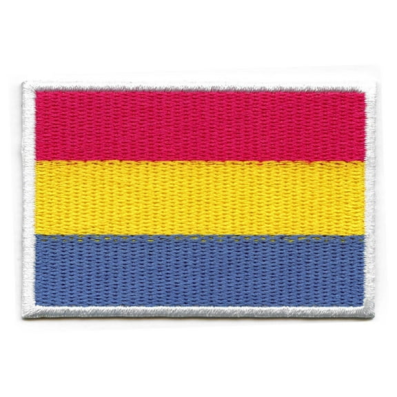 Pansexual Pride Flag Patch LGBTQ+ Embroidered Iron On