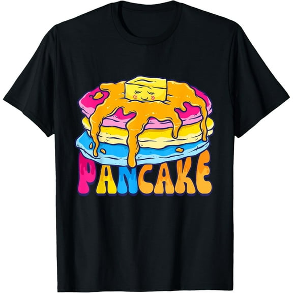 Pansexual Pride Shirt Omnisexual Pancakes LGBTQ Pan Pride T-Shirt
