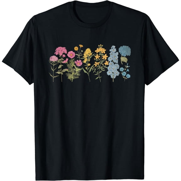 Pansexual Subtle Wildflowers Pan Pride LGBT Month Pan Flower T-Shirt