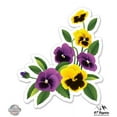 thumbnail image 1 of Pansies - 5" Vinyl Sticker - For Car Laptop I-Pad - Waterproof Decal, 1 of 1