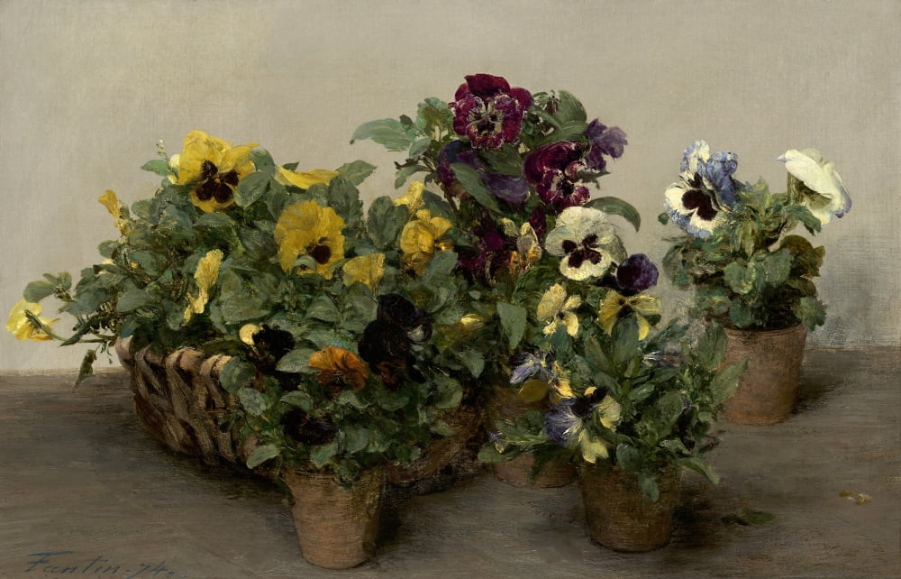 Pansies Canvas Art -  (36 x 24)