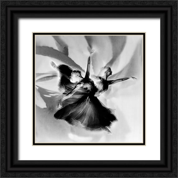 Pansky, Rachel 12x12 Black Ornate Wood Framed with Double Matting Museum Art Print Titled - Dance In Black And White
