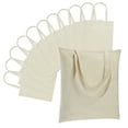 thumbnail image 1 of Pansylife 12 Pack Canvas Tote Bag - Lightweight Tote Bags Bulk Blank Reusable Grocery Bags for DIY Shopping Gift Sublimation Activity - Beige, 1 of 7