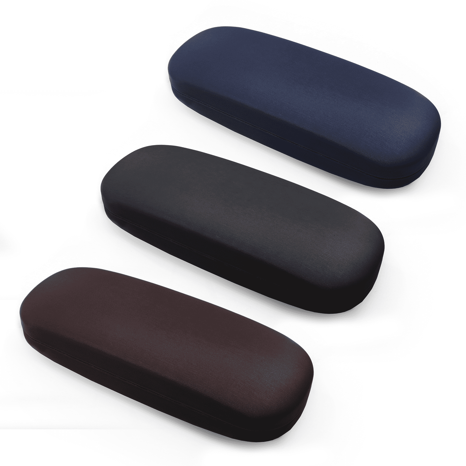 Pansylife Glasses Case Hard Shell, PU Leather Eyeglass Case for Women