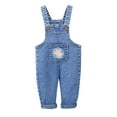 thumbnail image 1 of Pant for Girls 10-12 Girls Casual Jeans Elastic Waist Denim Wide Leg Pants Toddler Trousers Girl Cargo Pants Capris Baggy Joggers Pants Z0C-Pink, 6-12 Months, 1 of 7