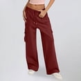 thumbnail image 1 of Pant for Women Ndbuld Women Sports Pants Trousers Jogging Sweatpants Jogger Pants Deal of The Week Wine S, 1 of 5