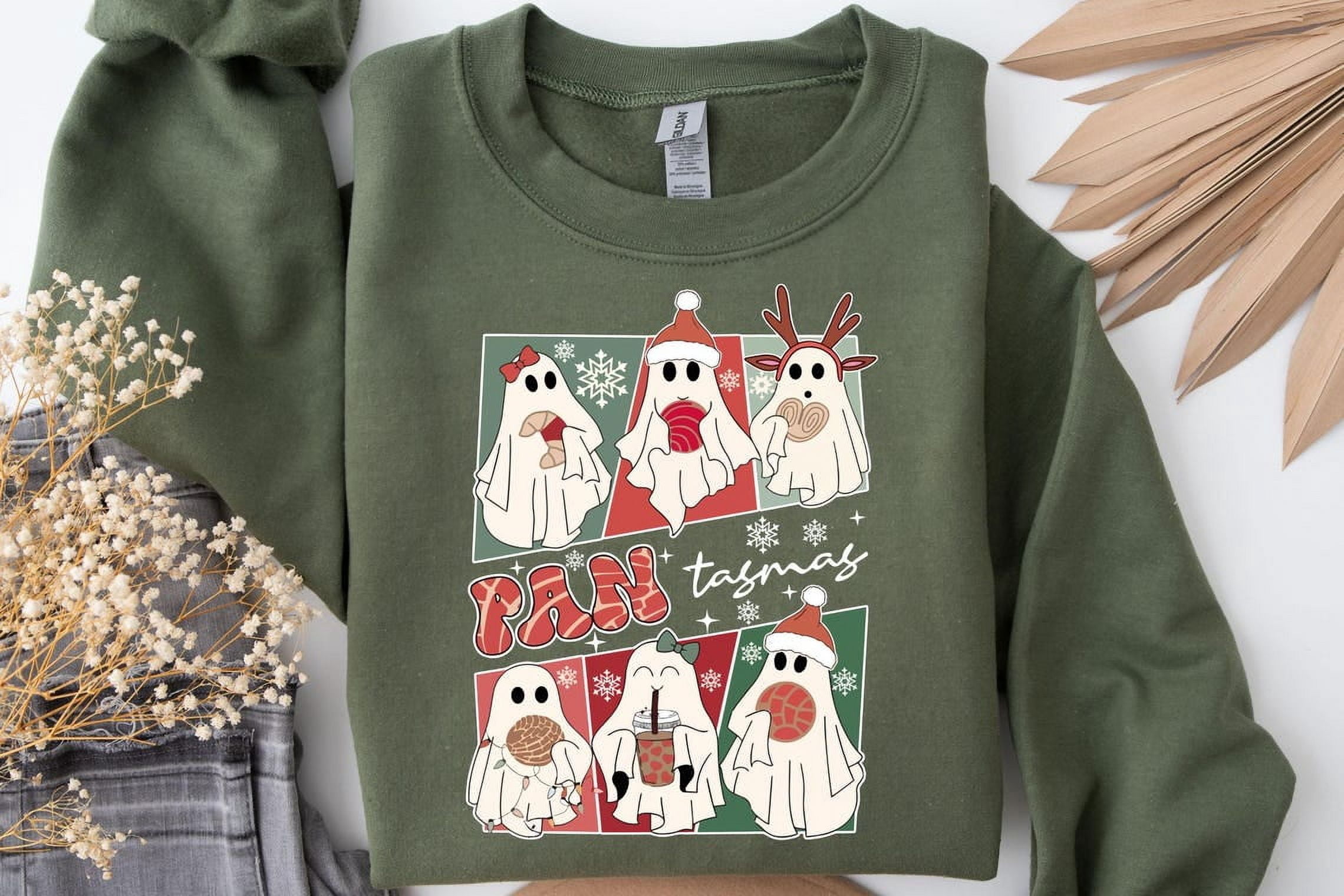 Pantasmas Christmas Shirt, Conchas Mexican Ghost Sweatshirt, Regalos en