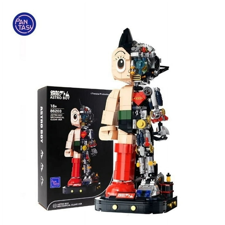 PANTASY Astro Boy Mechanical Clear Building Bricks Set 1250 pcs