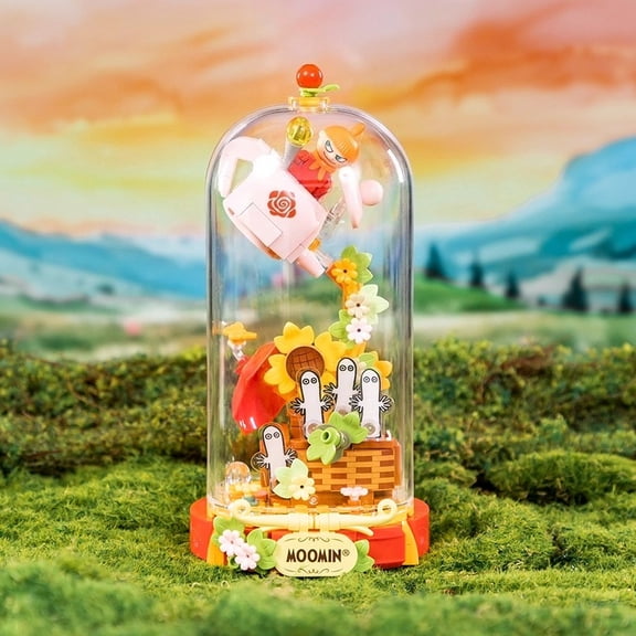 Pantasy Building Blocks Moomin's Home Wonderland Series Crystal Balls Puzzle Building Model Ornament Toys Collection Gifts