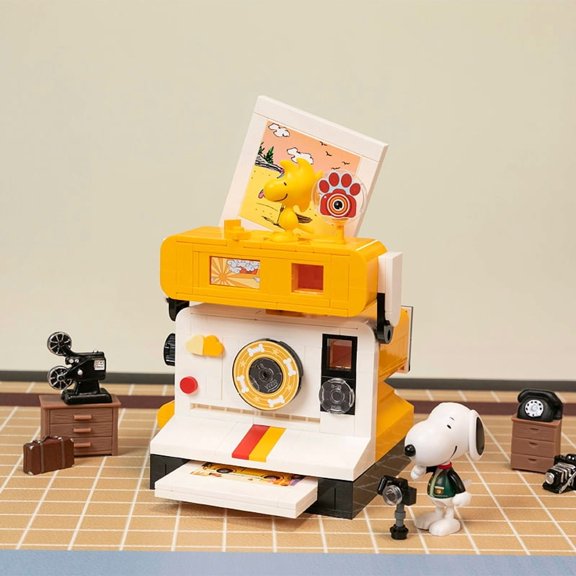Pantasy Building Blocks Pantasy Retro Machine Series Coffee Machine Radio Model Puzzle Collar Desktop Ornament Toy Gift
