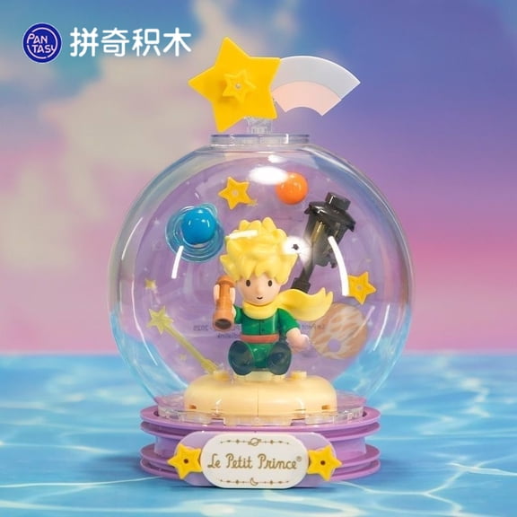 Pantasy Building Blocks The Little Prince Crystal Ball Series Small Particle Boy Girl Assembled Toys Desktop Ornament Gifts