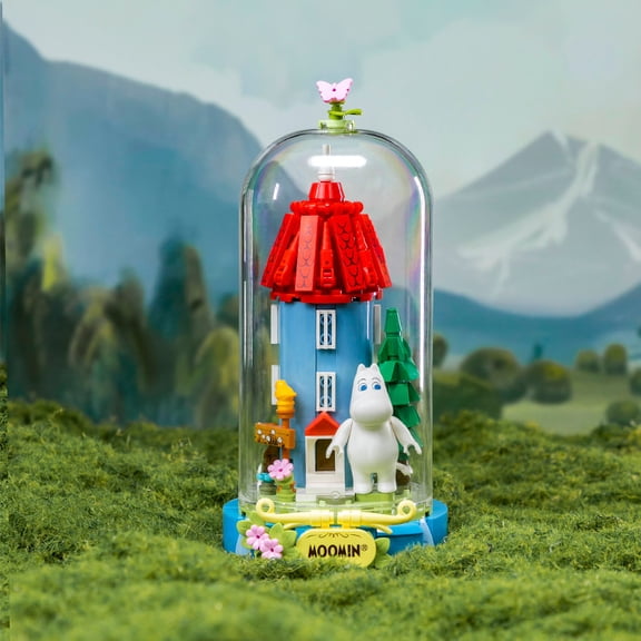 Pantasy Moomin 80th Anniversary Assembly Building Blocks Kawaii Anime Cartoon Toy Model Desktop Ornament Children Holiday Gifts