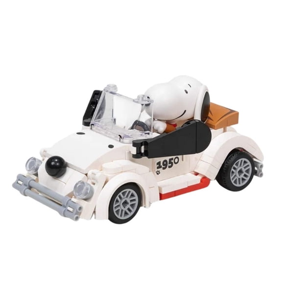 Pantasy Peanuts Snoopy Where We Go Series: Roadster Building Block Set 148 Pieces