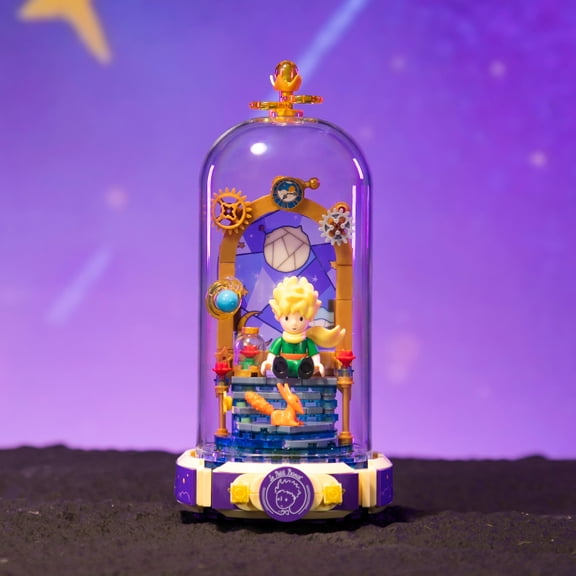 Pantasy Rose Eternal Little Prince Building Blocks Fantasy Scene Assembly Cute Toys Splicing Model Gift Luggage Building Blocks