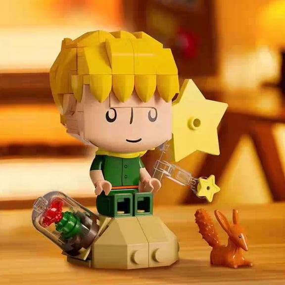 Pantasy The Little Prince Eternal Series Season 2 Building Blocks Rose Swing Assembly Model Time Travel Pendant Toy Kids Gift