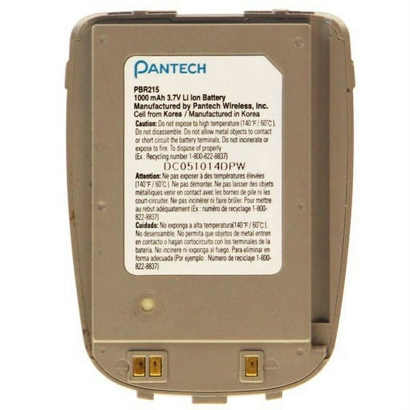 Pantech Replacement Battery 1000mAh 3.7V PBR215 for CDM 8914 - Silver