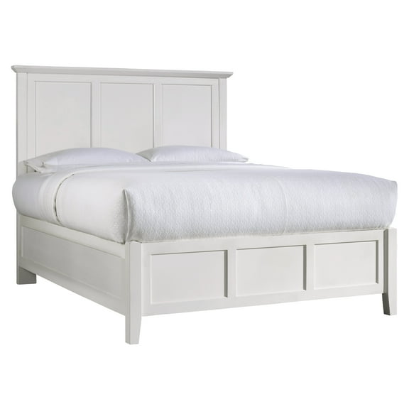 Pantego Shaker Cal King Bed in White Mahogany